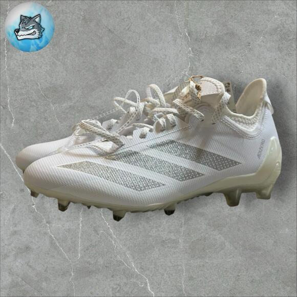 Adidas‎ Adizero Electric 1 II Football Cleats White Silver IF1914 Men\'s Size 8 main image 4